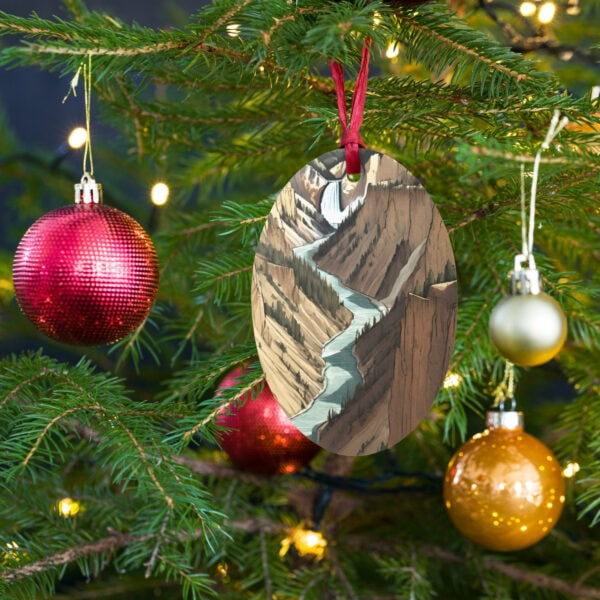 Yellowstone National Park Wooden Ornament